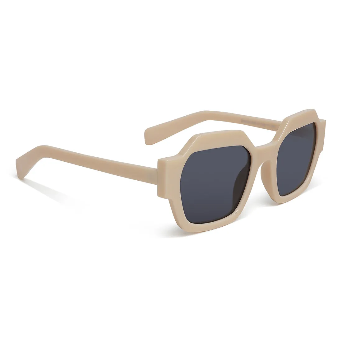 Bevel Frame Square Sunglasses