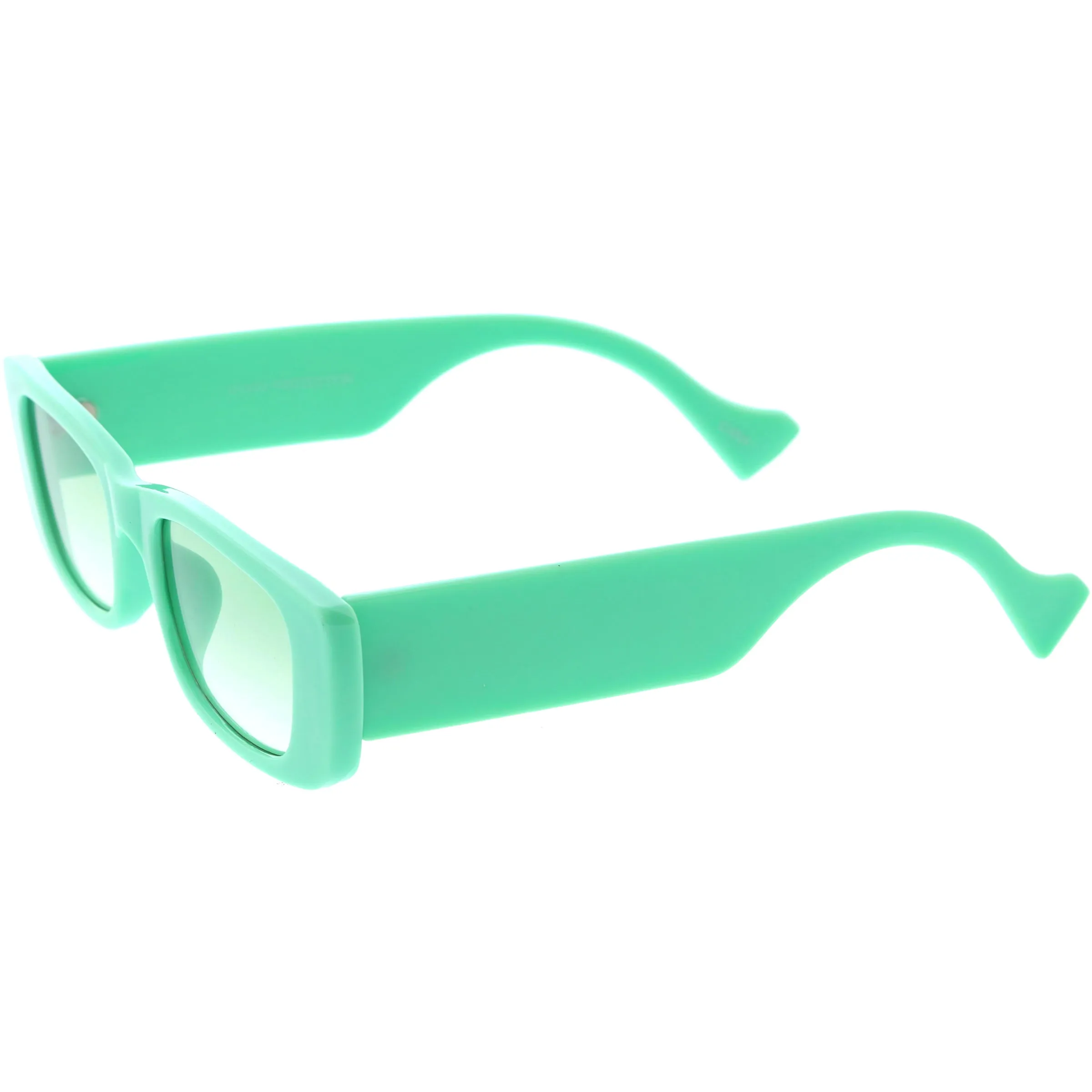 Retro Colored Pastel Wide Chunky Square Sunglasses D295