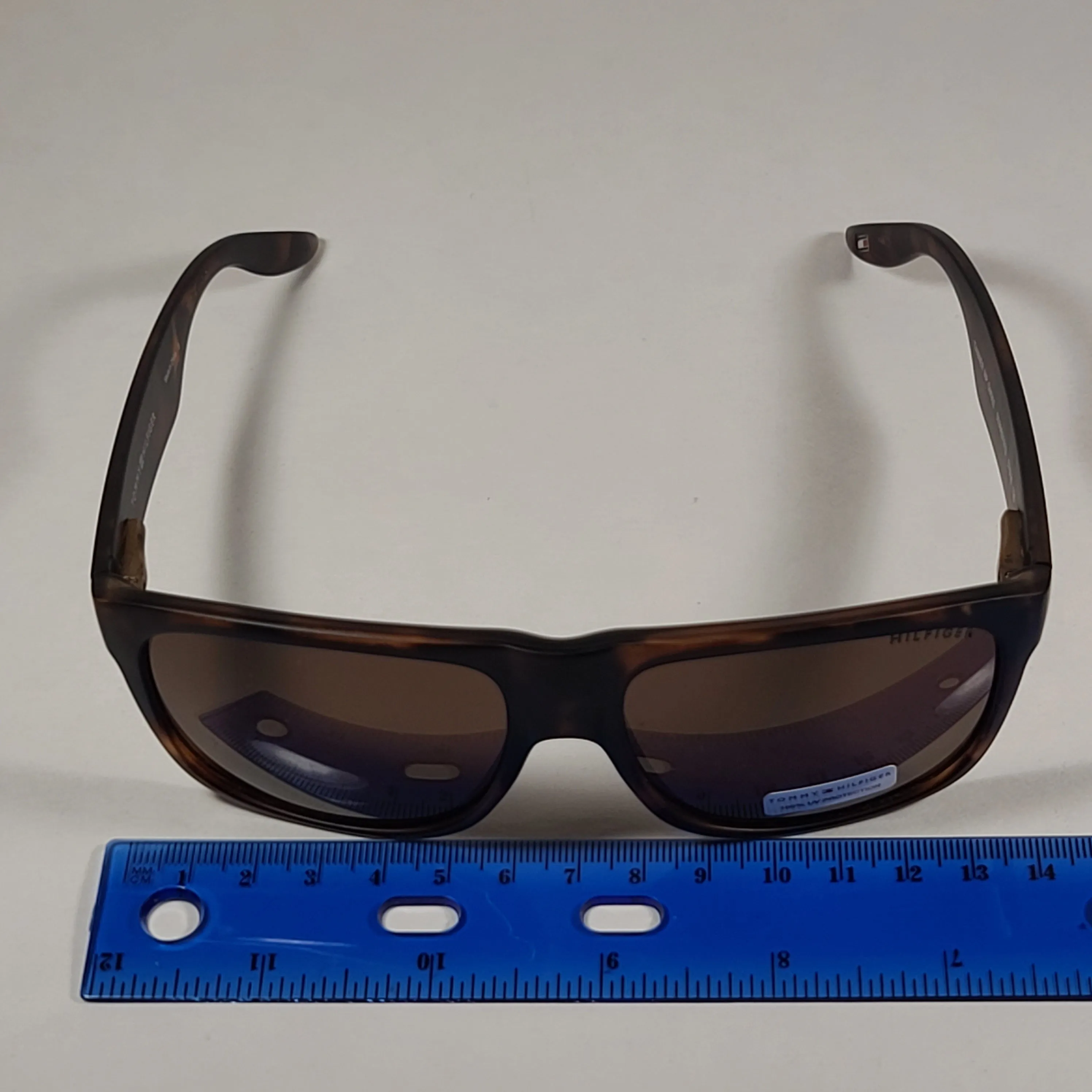Tommy Hilfiger "Tanner" Square Sunglasses Brown Tort Havana Brown Lens MP OM302