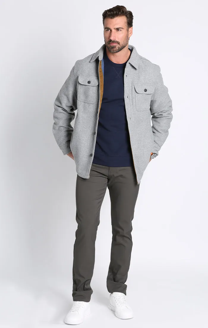 Wool Blend Shirt Jacket